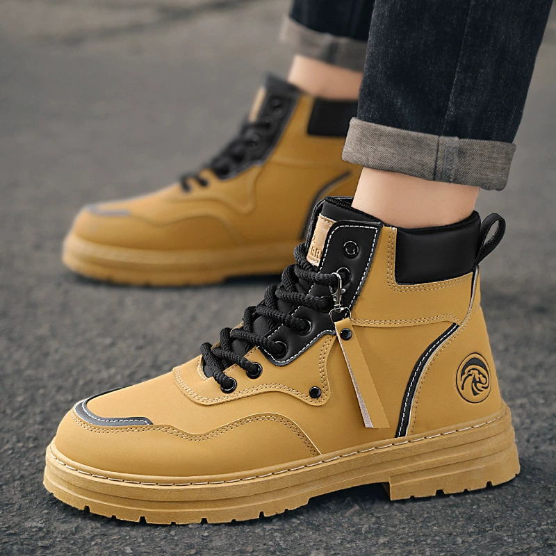 Высокие сапоги Martin мужские осенние мужские туфли в британском стиле