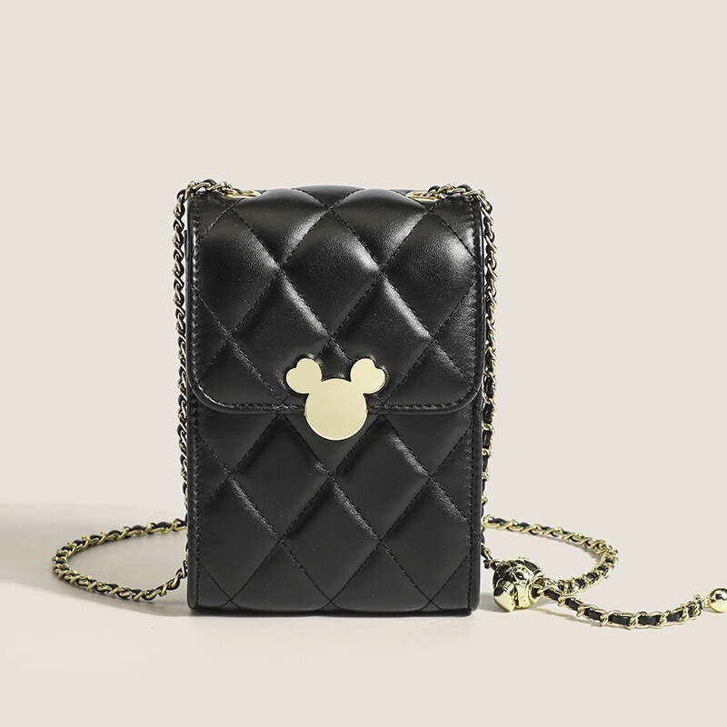 Mobile Phone Bag for Women, New Fashion Trendy Small Chanel-Style Crossbody Chain Bag, High-Quality Texture, Mini Versatile Quilted Bag