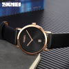 Men's swiss watch, waterproof quartz calendar, belt, simple and elegant design, genuine leather