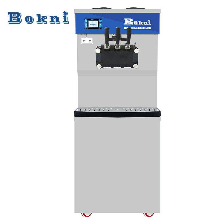 Factory wholesale vertical BOKN-S46 commercial three-head soft ice cream vertical ice cream machine ice cream cone ice cream machine Factory wholesale vertical BOKN-S46 commercial three-head soft ice cream vertical ice cream machine ice cream cone ice cream machine