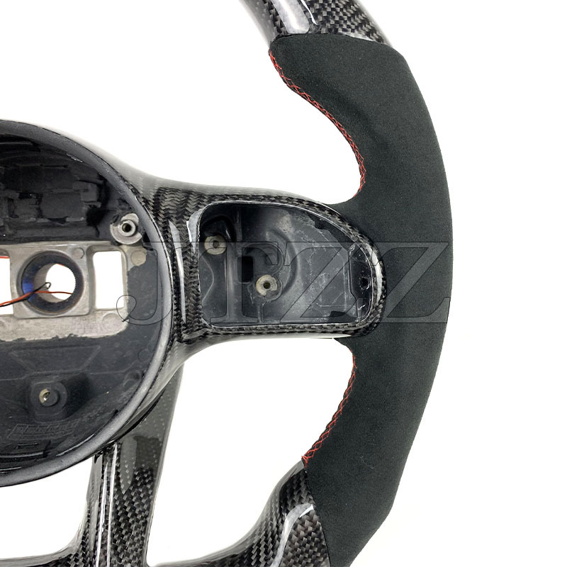 Suitable for Mercedes-Benz AMG W205 W204 old change new LED suede carbon fiber steering wheel