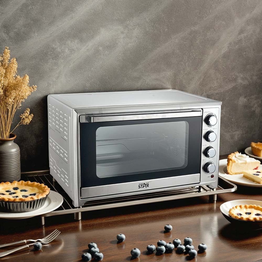Winningstar comercio exterior exclusivamente para 60L pollo asado asado asado pizza pequeño horno de vidrio multifuncional para el hogar