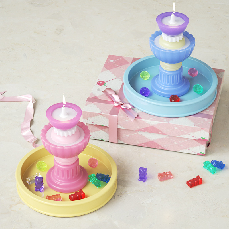 Molde para Candeleros Apilables de Silicona, para Manualidades DIY, para Velas Aromáticas image 3