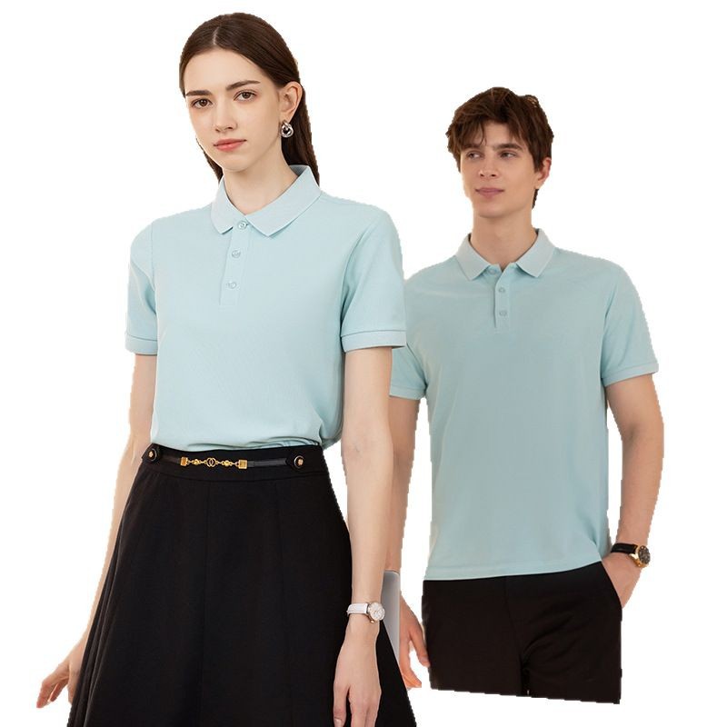 Nuevo producto de verano 2026: Camiseta POLO de manga corta con cuello doble piqué y cuello vuelto de color liso, estilo forestal con jacquard de piña, presentada en transmisión en vivo.