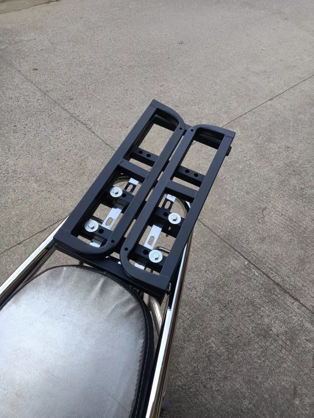 Motorcycle Folding Rack, Electric Vehicle Rack, Bicycle Iron Scooter Tail Rack, Take-Out Box Car Rack