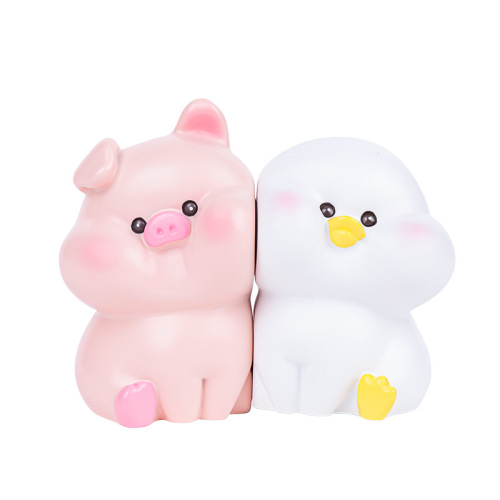 Sticky little animals, cute pet dolls with magnetic suction, creative couple ornaments, desktop decorations, Valentine's Day gifts