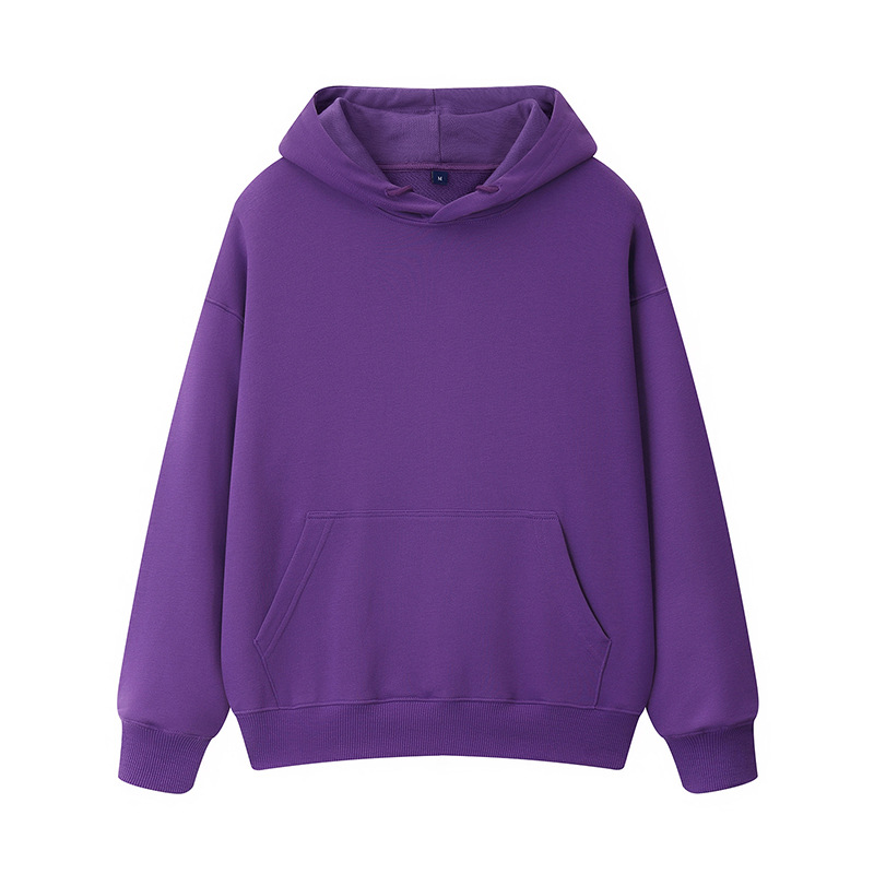 Marca de moda suéter pesado de los hombres de encargo de los hombres y las mujeres fuera del hombro suéter de terry suelto de algodón con capucha abrigo de los hombres