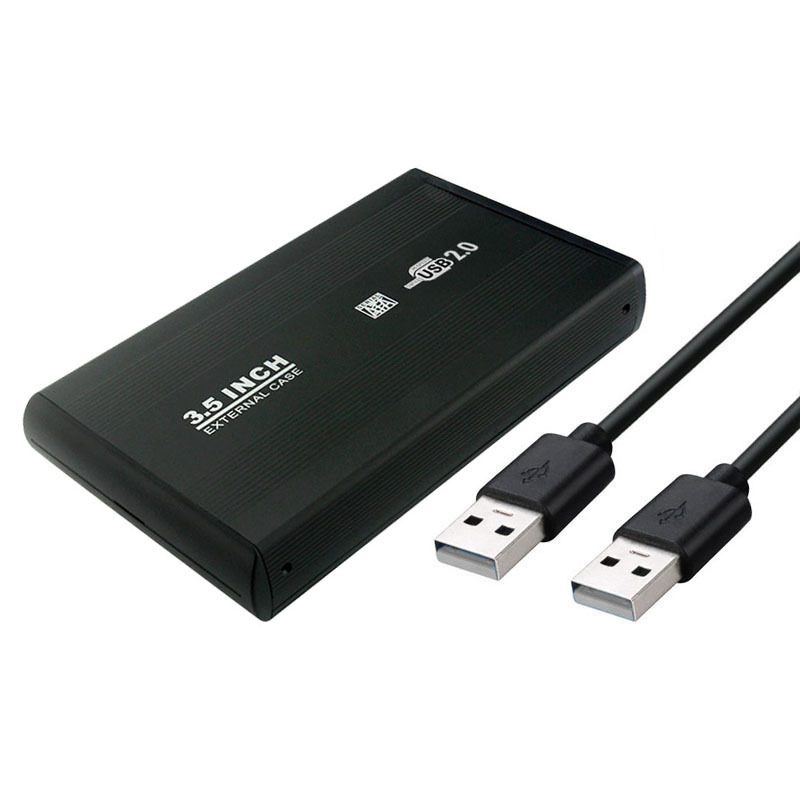 3.5-inch serial interface aluminum alloy strong heat dissipation desktop hard drive USB2.0 external mobile hard drive box