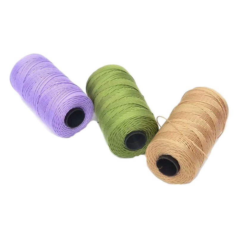 Три нити нейлоновой нити шпагат крюк провод вязание крючок шляпа обувь линия автокресло лед шелк шерсть производители оптом