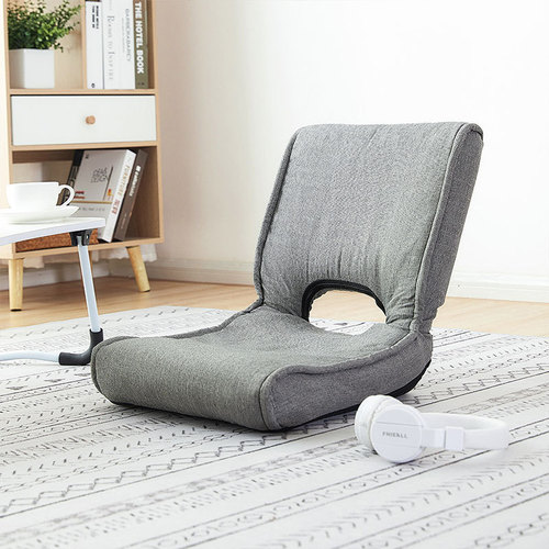 Wholesale Japanese style lazy sofa bay window tatami seat technology cloth foldable bed back chair outdoor legless