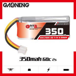 GNB����350mAh 2S 7.4V 60C�m��1:28��܇�b�����܇RC�늳�LiPo