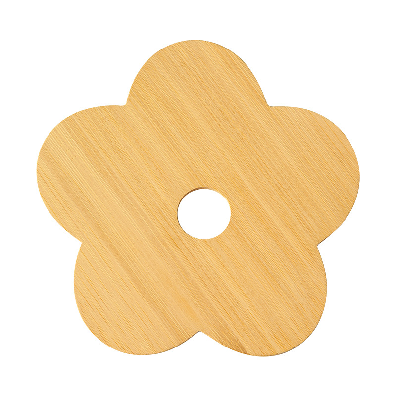 Almohadilla de aislamiento térmico de madera maciza Almohadilla para mesa de comedor a prueba de escaldaduras para el hogar Almohadilla para olla de arena redonda Almohadilla para cuenco Almohadilla para plato Almohadilla para plato Almohadilla antitérmica