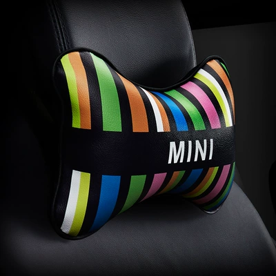 personality leather fashion brand PP: Headrest - leather-mini-color-stripe-pp-cotton-neck-pillow-1
