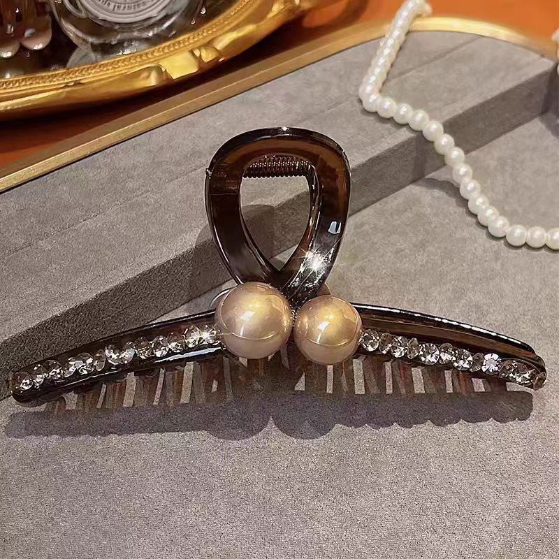 Pinza de Garra con Moño de Gato Grande de Materiales Mixtos para Mujeres