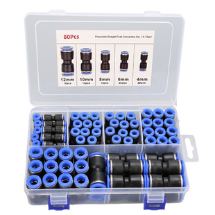 80PCS���ٚ�ӽ��^����ʽ�B����ֱͨ�M�� 4 6 8 10 12mm�羳����