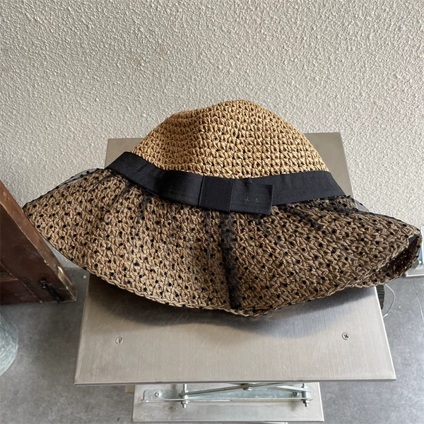 P—Mesh polka dot hollow khaki