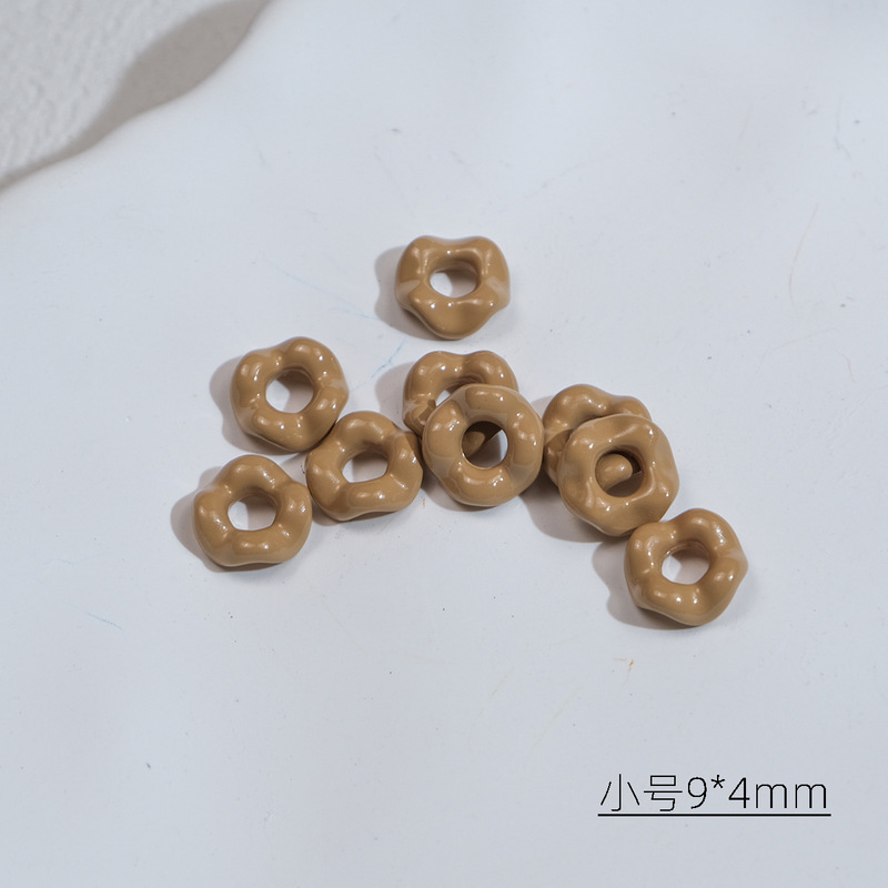 小号烤漆波浪叠叠乐花边穿绳包挂亚克力手机链条手链diy饰品配件|undefined