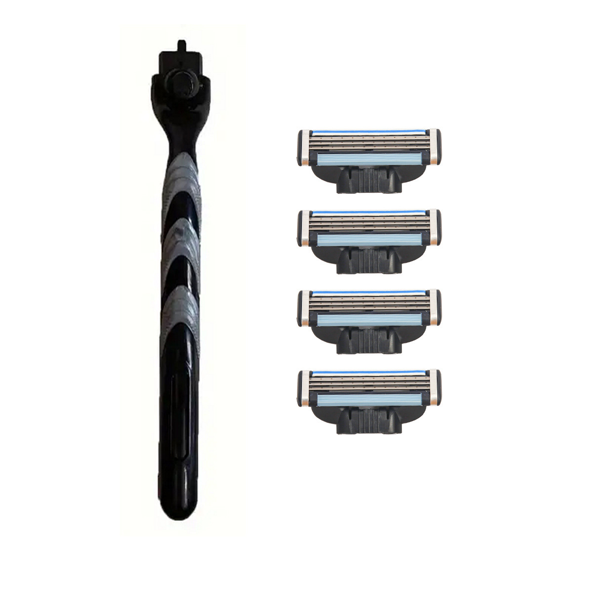 Maquinilla de afeitar manual de 3 capas, cuchillas universales, precio de fábrica para comercio exterior