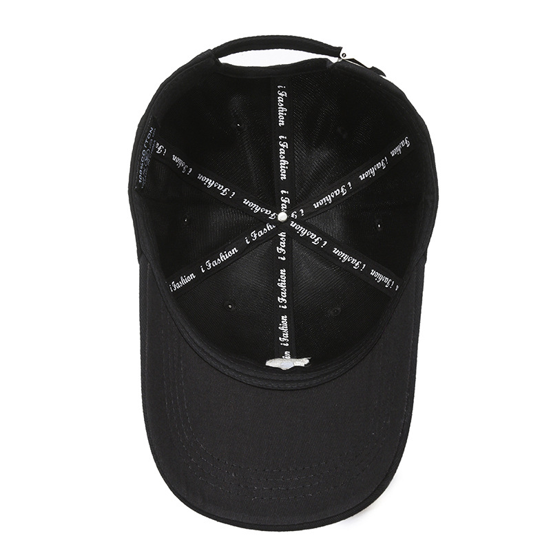 Sombrero de béisbol con borde de cabeza grande estándar R para hombres y mujeres, nuevos estudiantes, primavera y otoño, cara pequeña versión coreana, techo duro, borde corto, pato nuevo