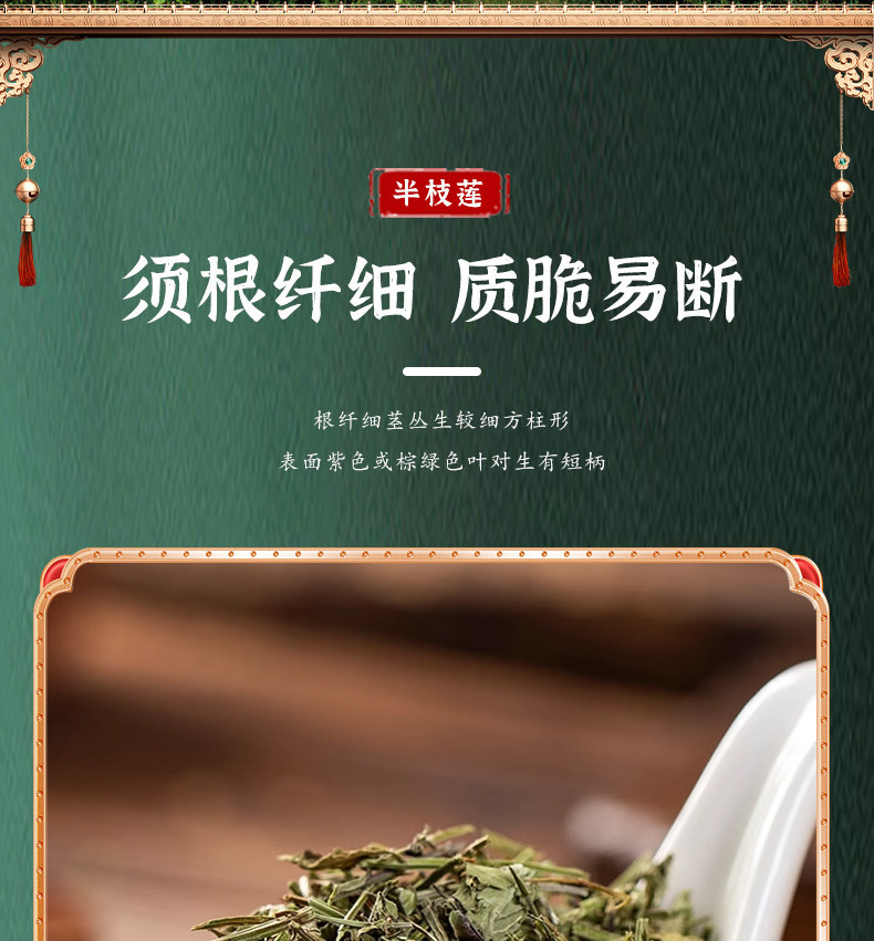 Ban Zhi Lian Dried Scutellaria barbata Herb 500g Wild-Crafted Sulfur-Free Traditional Chinese Herbal Tea and Decoction Herb quality and texture