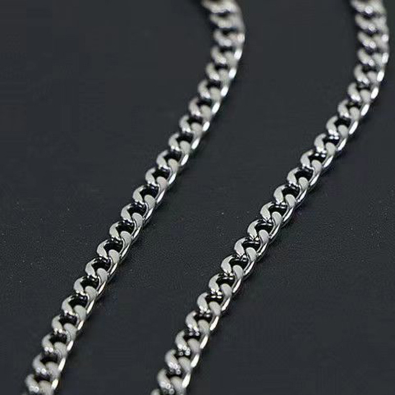 Nou NK Titan Steel Cuban Lustruire Colier Bărbați și Femei Claviculă Lanț Hip Hop Minimalist Bijuterii Accesorii_voghion.com