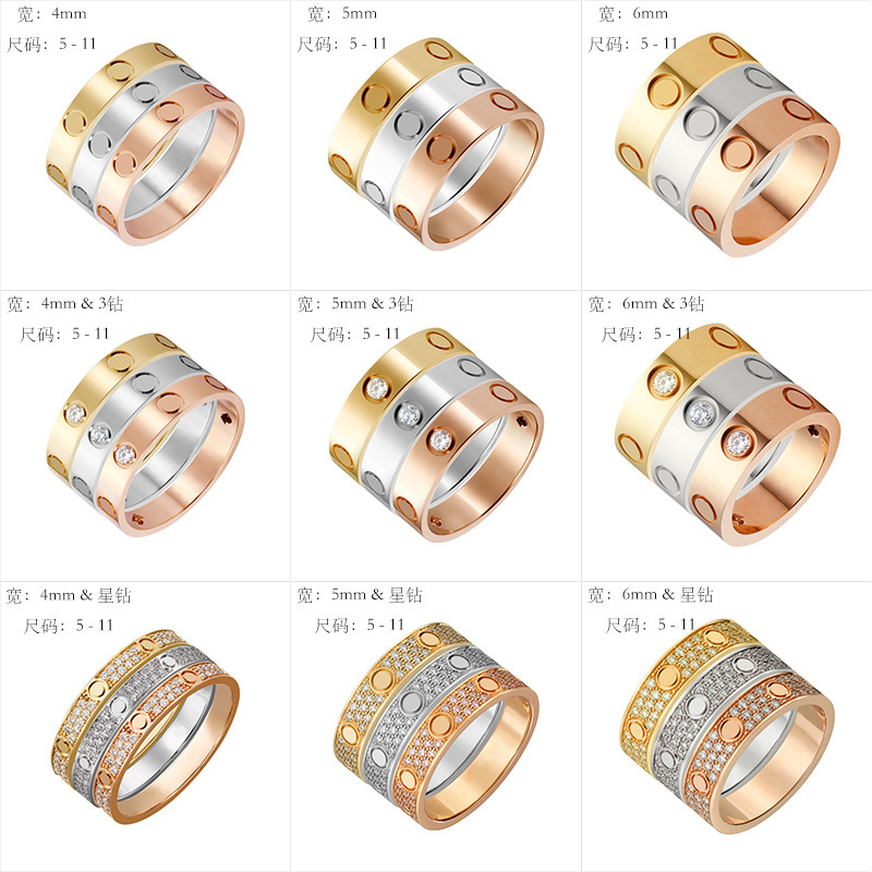 Kajia Ring & Logo Screw Ring Made of Stainless Steel, Non-Fading, Non-Allergenic, Exclusive for Export