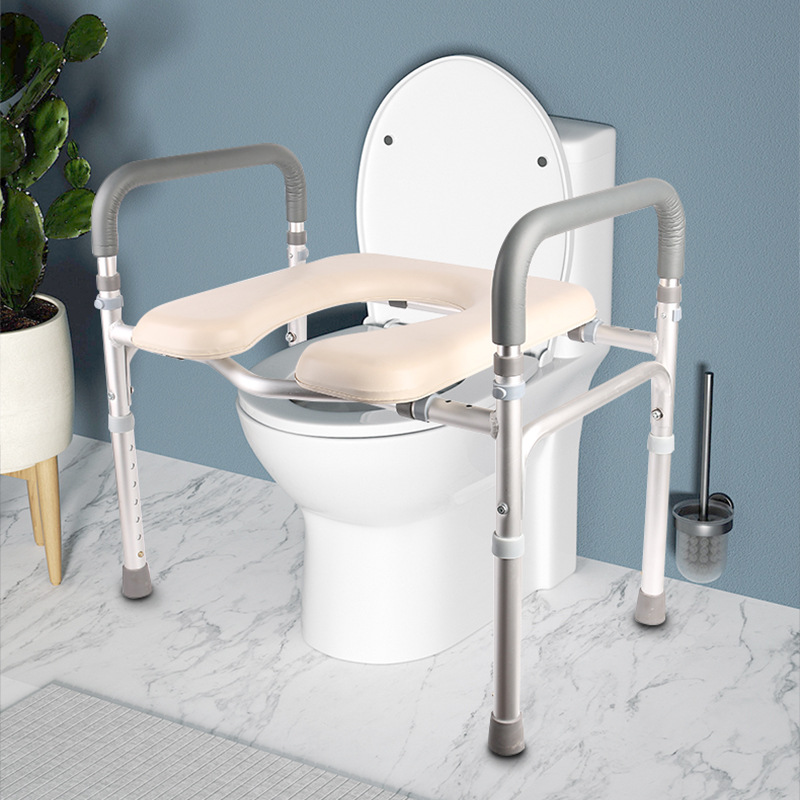 silla de inodoro de aleación de aluminio para personas mayores elevador de inodoro estante para mujeres embarazadas mayores elevador de inodoro taburete