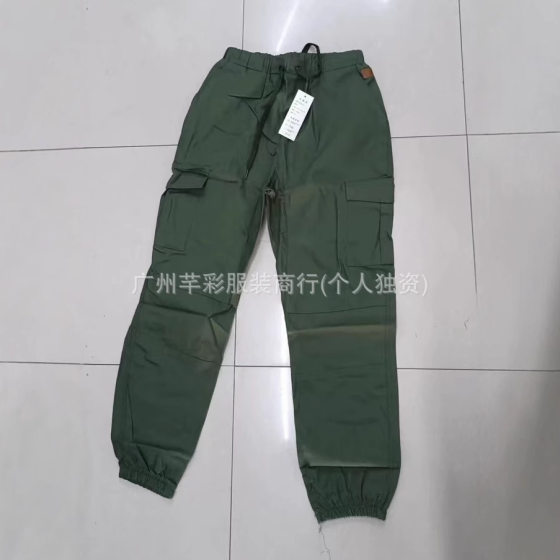 Men's trousers wholesale men's casual overalls loose toe solid color American trousers
