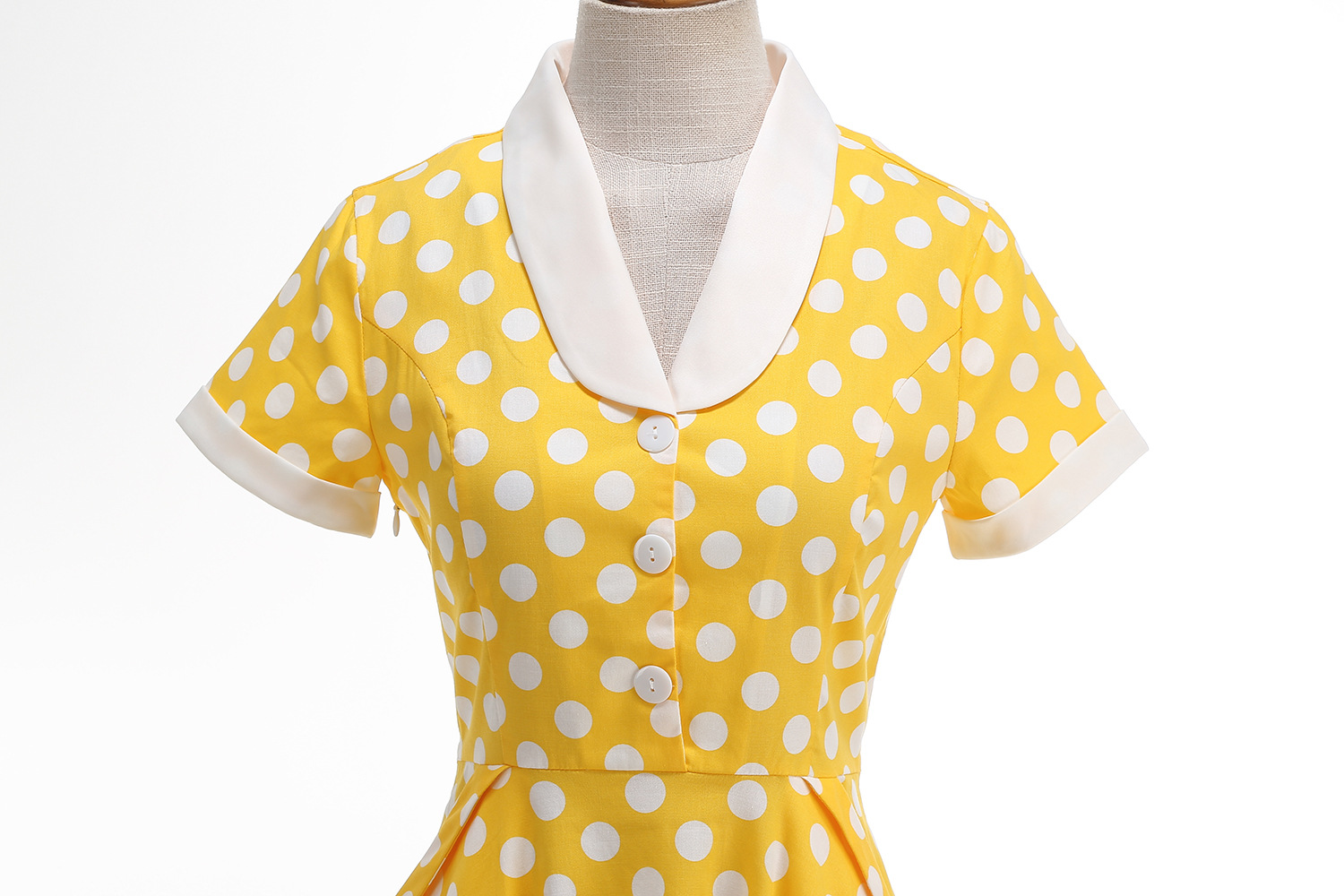 Hepburn-style Vintage Spring Outing Court-style Waist-cinching Light Dress, Annual Meeting Performance Outfit, Long_ecoleips.com