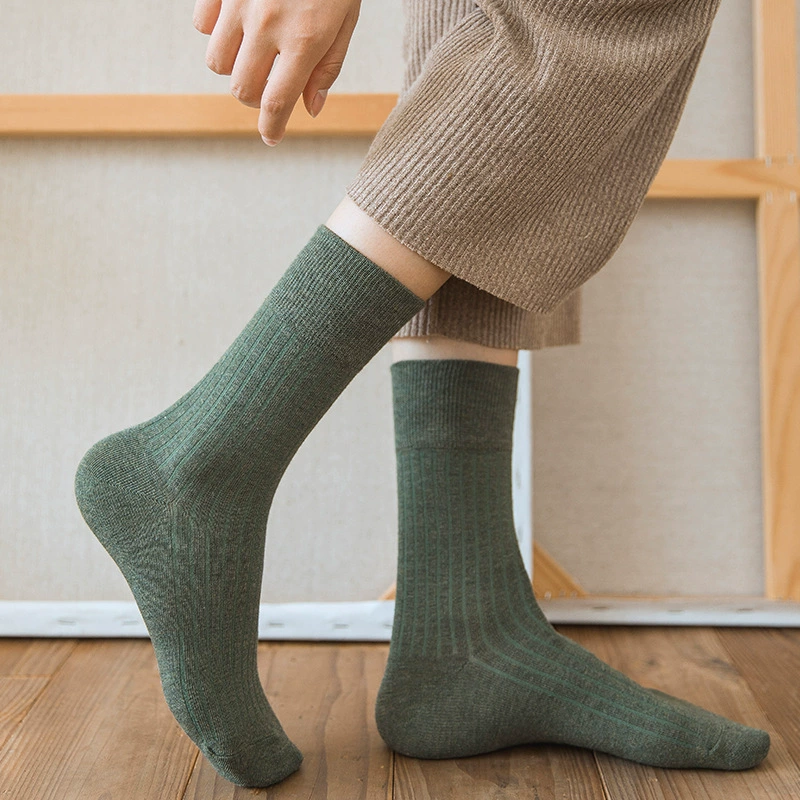 Женские летние тонкие носки до середины икры и модные милые японские спортивные носки, дышащие, впитывающие пот, универсальные чулки