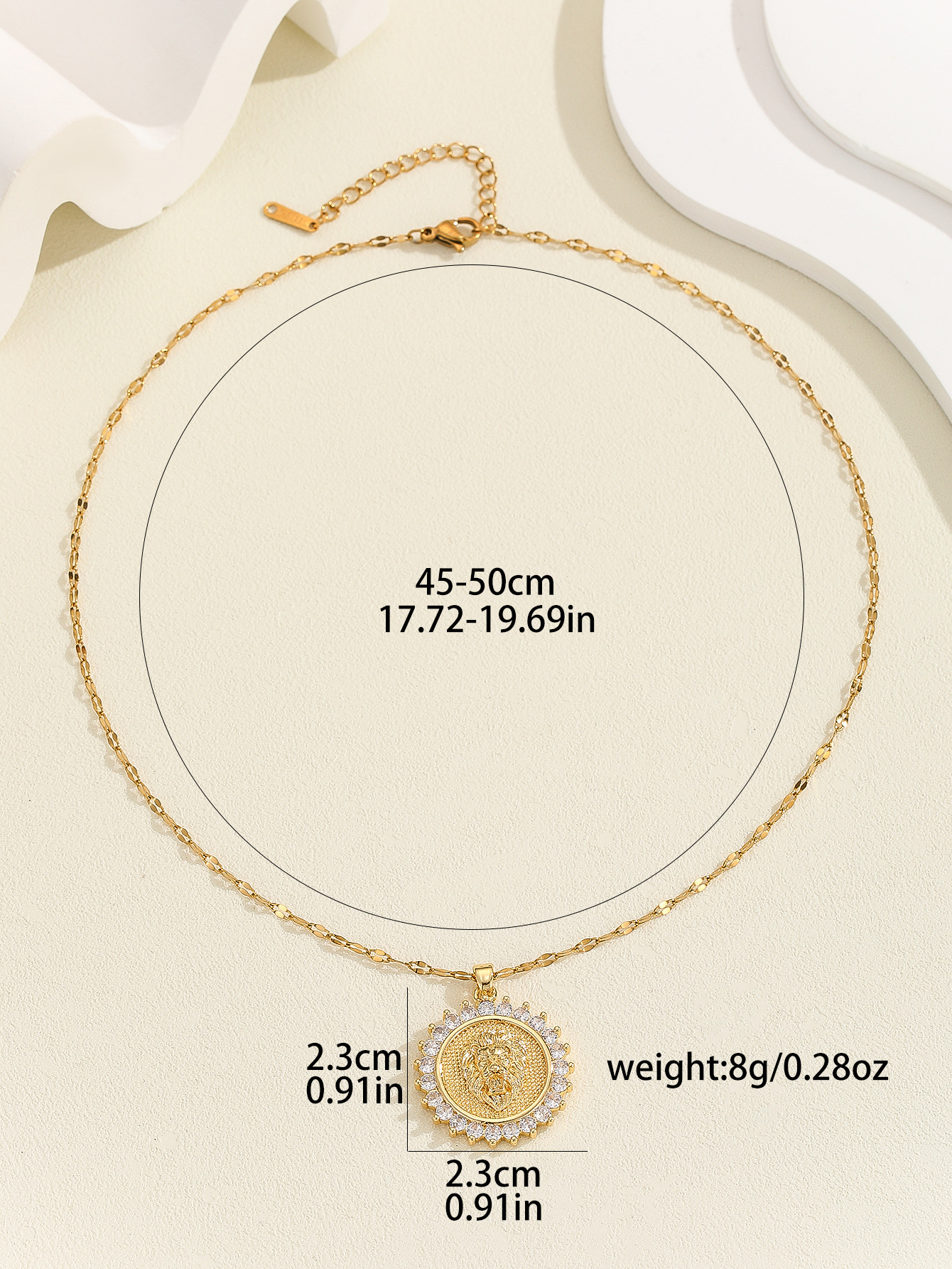 12g Weight Copper Pendant Material Zircon Inlay Material Pendant Necklace Classification Copper Chain Material 1 Piece Quantity Holiday, Daily Occasion Copper Material Human, Virgin Mary, Oval Pattern Women's Gender Inlay Design IG Style Style Copper Inlay Human Virgin Mary Oval Zircon Pendant Necklace 42