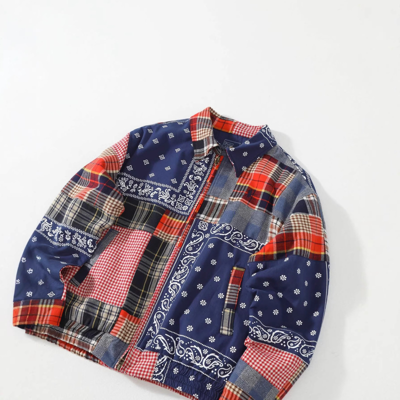 Cross-Border High-Quality Rl Ralph Polo 25S Tokyo Runway Limited Edition Multi-Color Patchwork Cotton Jacket Cross-Border High-Quality Rl Ralph Polo 25S Tokyo Runway Limited Edition Multi-Color Patchwork Cotton Jacket