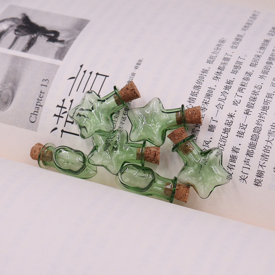 5g Weight Ornaments Jewelry Making Type 2.5-3CM Jewelry Making Size Drift bottle Classification 1 Piece Quantity Wooden plug, Glass Material Geometric Pattern Simple Style Style 1 Piece 2.5-3CM Wooden Plug Glass Geometric Drift Bottle 5