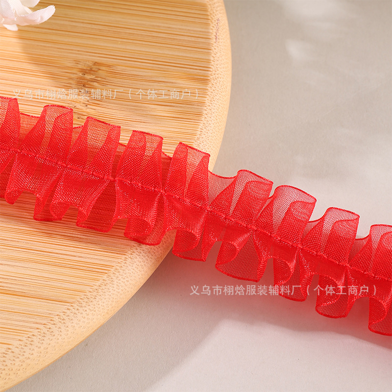 빨간색 얇은 가장자리 2.5cm(40m / 스트립)