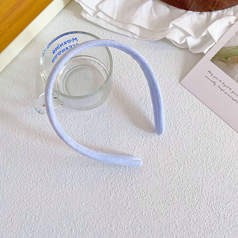 Estilo coreano color sólido simple diadema decoraciones de las mujeres lavado la cara máscara maquillaje banda pelo nuevo Accesorios pelo al por mayor