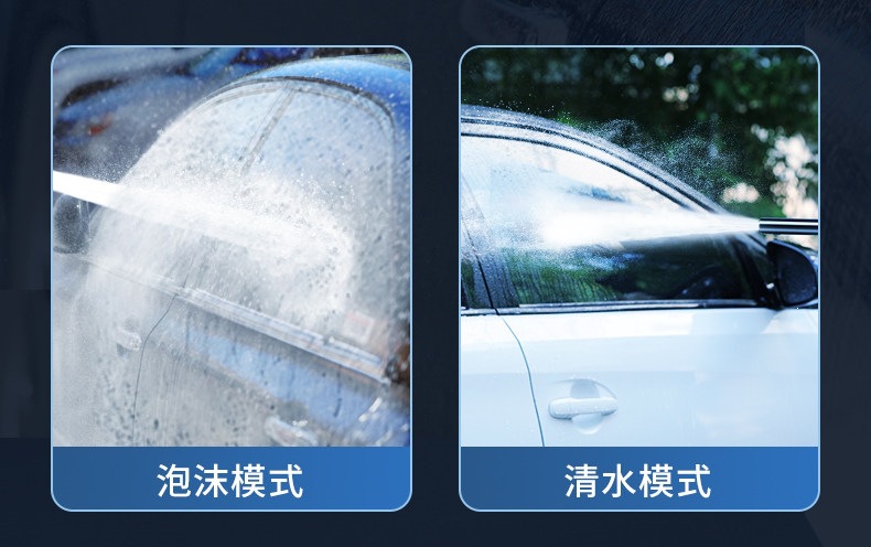 Suitable for car wash water guns, high-pressure household floor and yard cleaning, 2025 nozzle, super powerful pressure-boosting tool, retractable