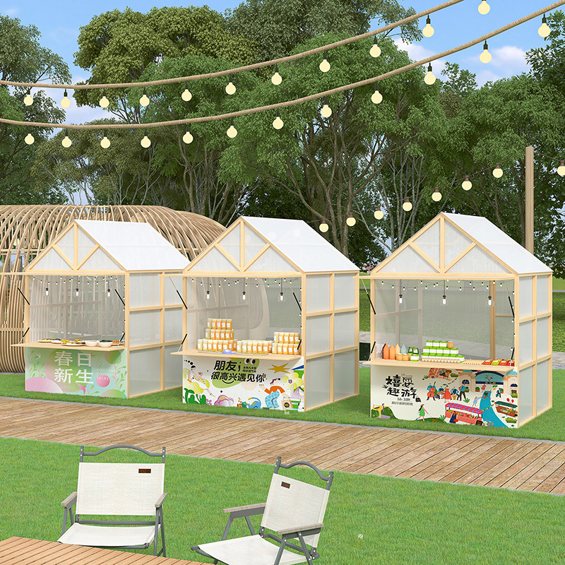 市集文化节摆摊架夜市美食街售货架商场活动摊位架品牌宣传展示架