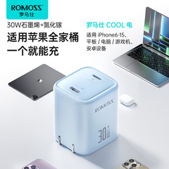 ローマス Apple 充電器 デュアルポート 30W 窒化ガリウム充電器 Huawei iPhone15対応 急速充電セット