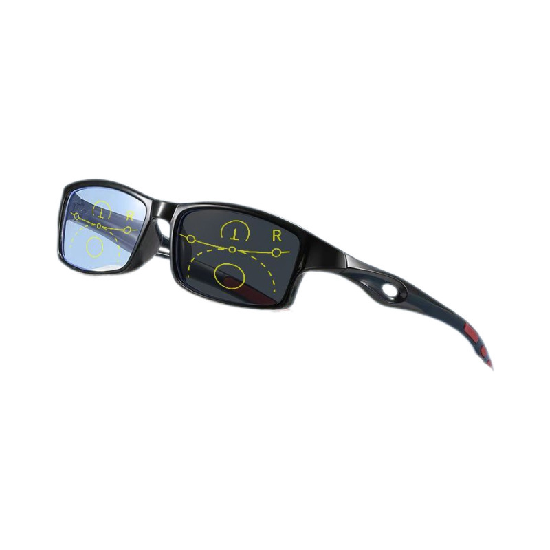 lente multifocal progresiva de doble propósito de zoom inteligente anti-luz azul de gafas de presbyopia sensible a la luz y el grado de ajuste de decoloración