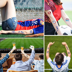 Manufacturer Football Tattoo Stickers World Cup Club Match Event Party Fan Carnival Temporary Face Sticker