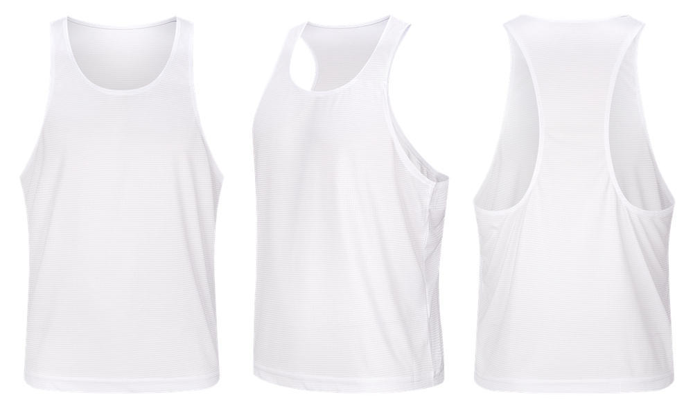 Ropa de fitness chaleco de hombre running tracksuit maratón entrenamiento deportivo hielo equipo de secado rápido de verano