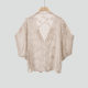 Large Size Bohemian Ethnic Style Short Sunscreen Jacket Women's Top Draped Cardigan Embroidered Hollow Loose