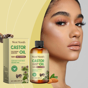 West Month Hair Care Castor Oil Hair Care Moisturizing Soft Hair Multi-effect Care Castor Oil