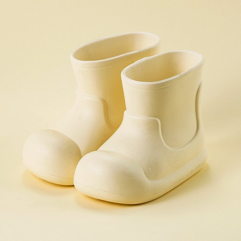 Children's Rain Boots Eva Cute Macaron Color Waterproof Kindergarten Rain Boots Kidsren's Baby Water Shoes Kidsren's Rain Boots