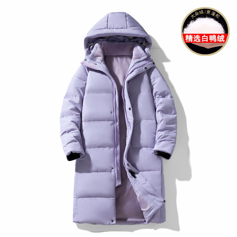 2025 Winter Mid-Length down Jacket for Men and Women, Thickeneded Hooded Warm 90 White Duck down Casual Over-The-Knee Jacket 2025 Winter Mid-Length down Jacket for Men and Women, Thickeneded Hooded Warm 90 White Duck down Casual Over-The-Knee Jacket