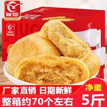 肉松饼5斤装整箱2.5kg小吃早餐糕点面包散装零食品牛可可中国大陆
