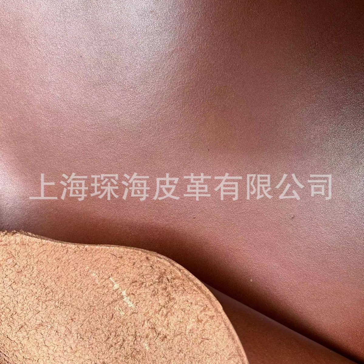 头层牛皮 皮革皮料 牛皮面料 整张牛皮 红棕色