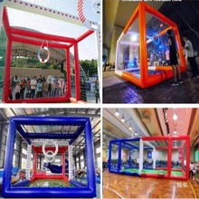 竞赛带充气气泵球场无人机无人机足球充气电子感应球门球场直升机