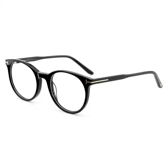 Retro Round Full-Frame Myopia Glasses Frame for Men and Women Literary Decorative Glasses Plate Tf5695 Glasses Flat Glasses