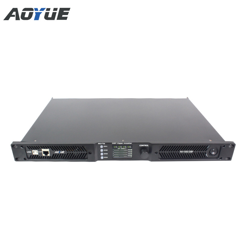 K4-1000 multifunción DSP 1U 4x1000W 8 Ohm D nivel digital de alta potencia de audio profesional